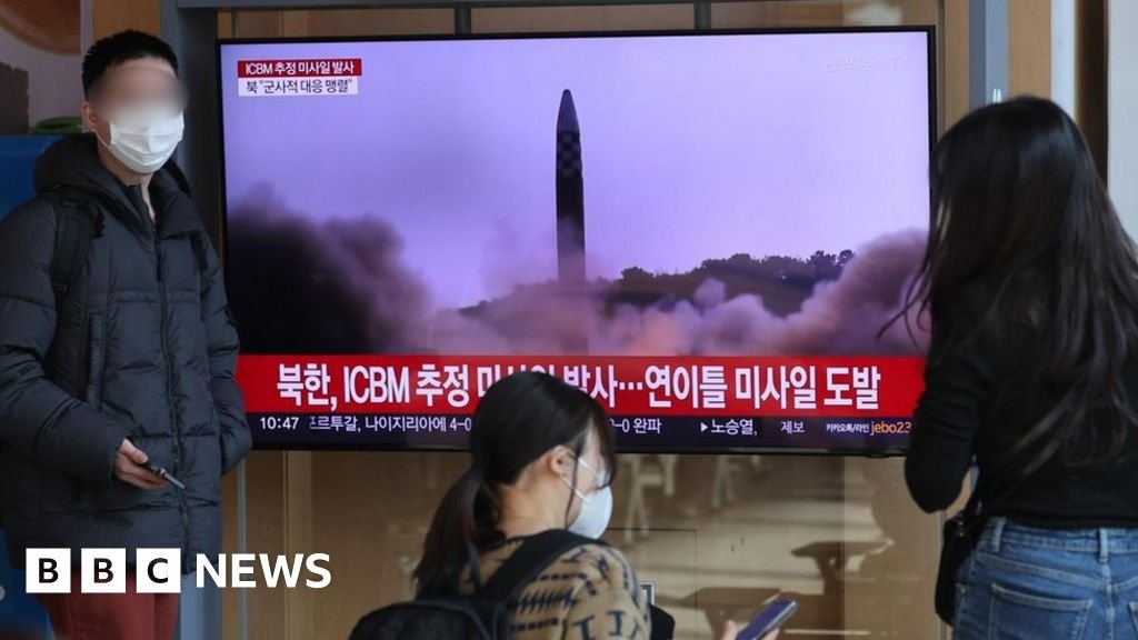 North Korea fires suspected ICBM into sea