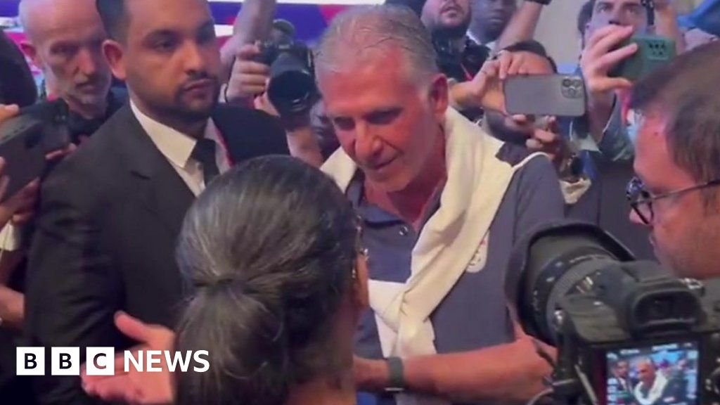 Iran football manager confronts BBC correspondent