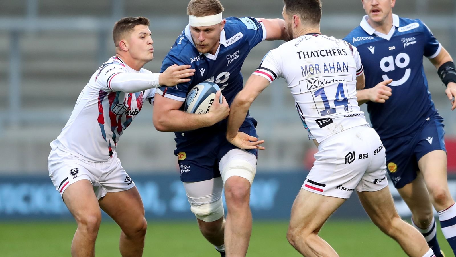 Sale Sharks 25-20 Bristol Bears: Hosts continue fine Gallagher Premiership start as Du Preez brothers combine