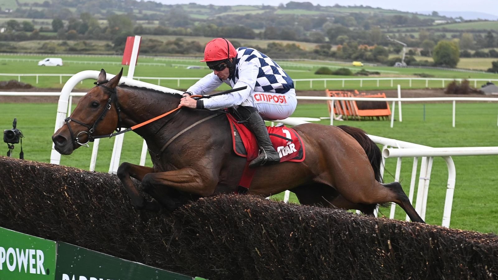 Galvin and Davy Russell win the Grade Three Irish Daily Star Steeplechase at Punchestown