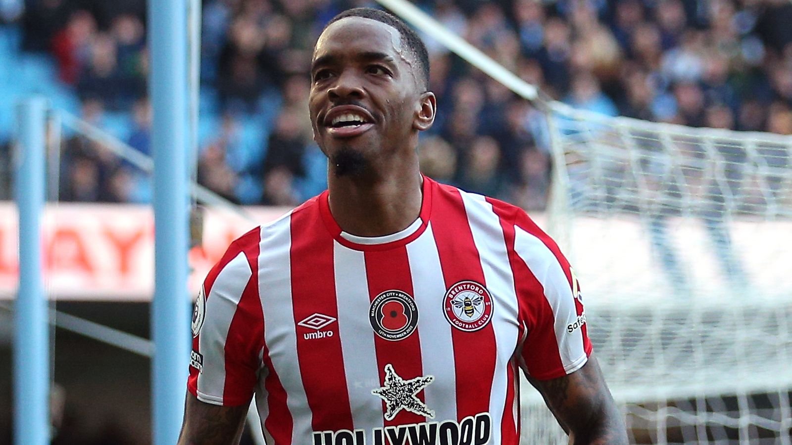 Ivan Toney celebrates scoring his second goal and Brentford's winner