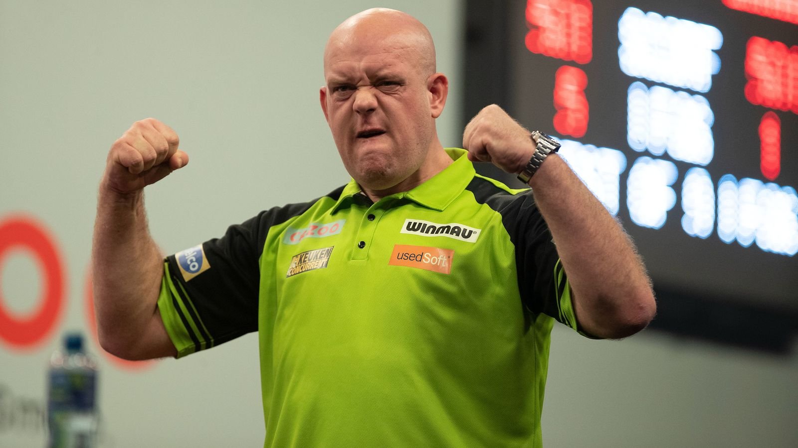 Grand Slam of Darts: Michael van Gerwen wins epic battle vs nine-dart Josh Rock as Jonny Clayton is shocked by Alan Soutar