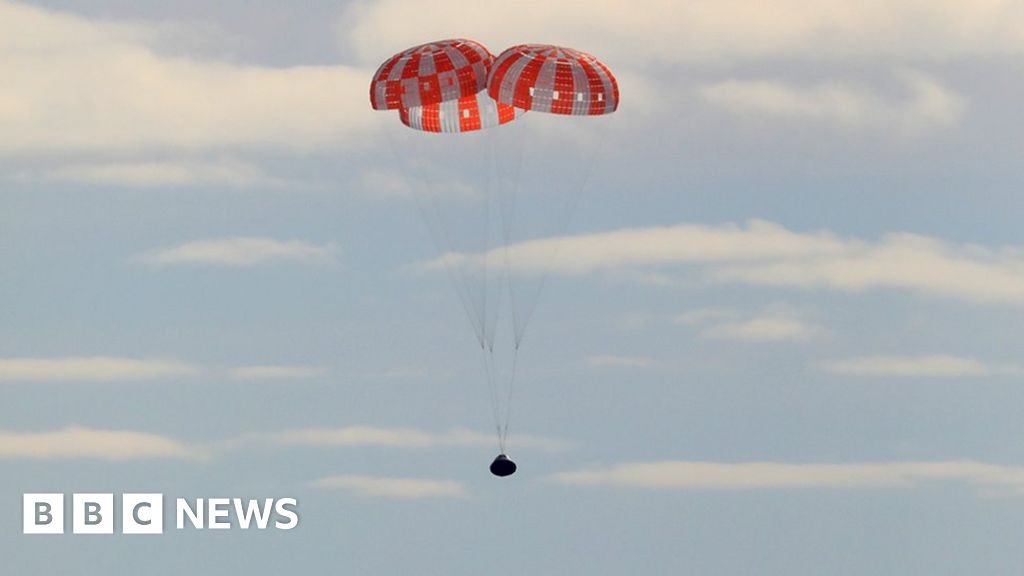 Nasa's Orion capsule makes safe return to Earth