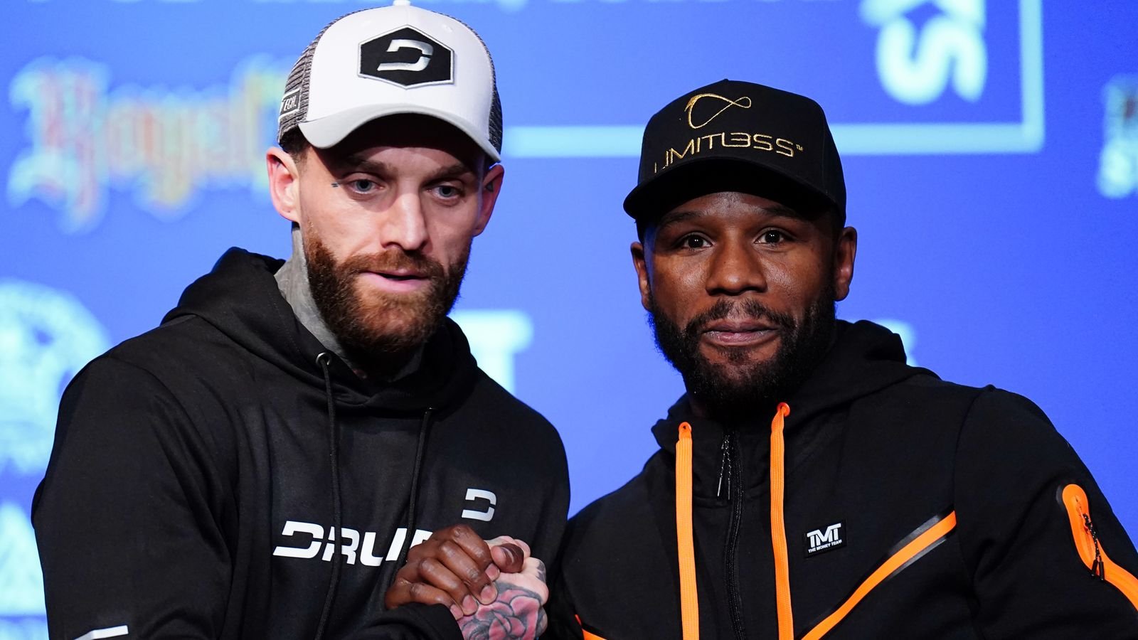 Aaron Chalmers and Floyd Mayweather Jr faced off at the O2 on Saturday
