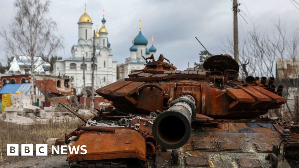 Ukraine war: Images show devastated towns near front line