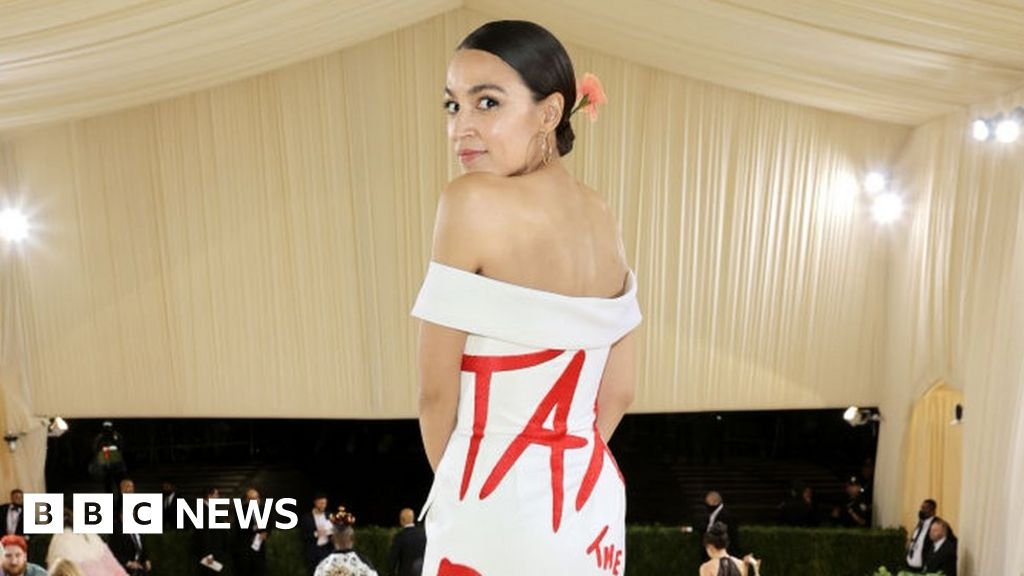 AOC under investigation for Met Gala dress reading "Tax The Rich"