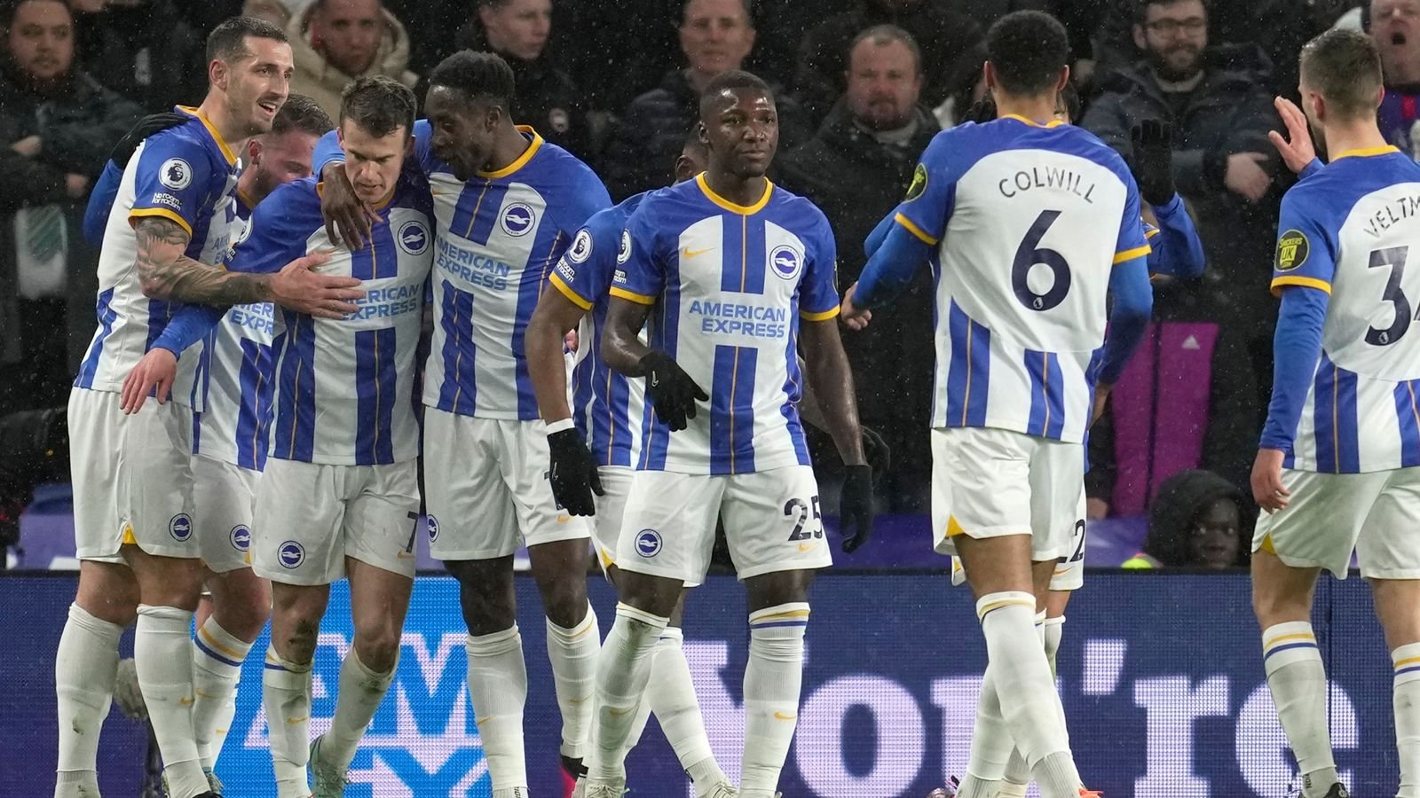 Brighton 1-0 Crystal Palace: Solly March's goal sees Seagulls close in on Premier League's European spots