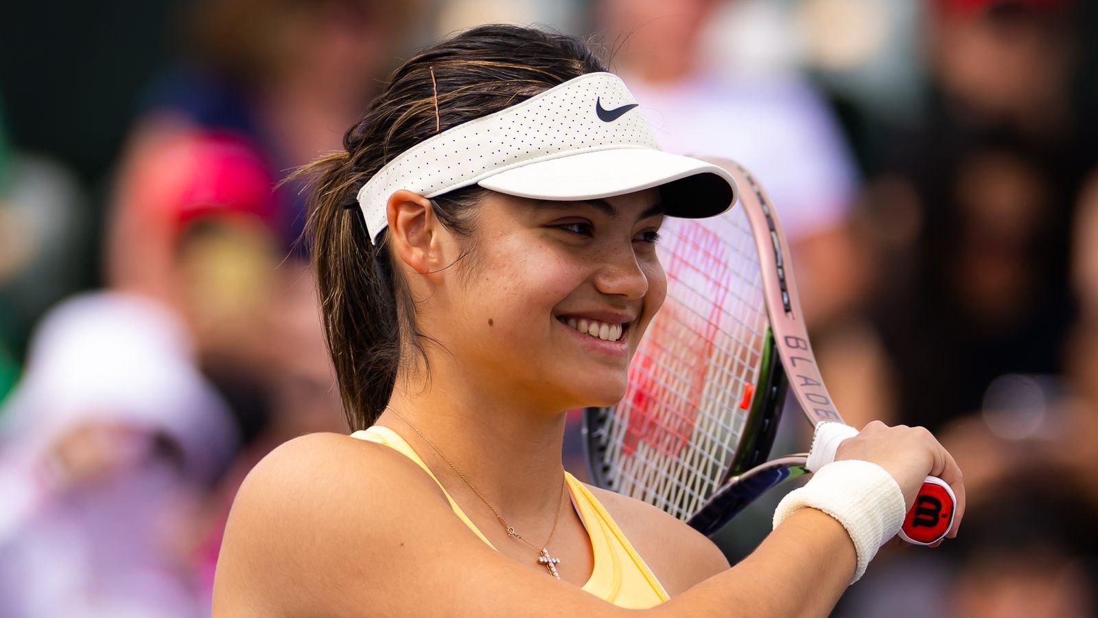 Emma Raducanu, second round of the BNP Paribas Open at Indian Wells