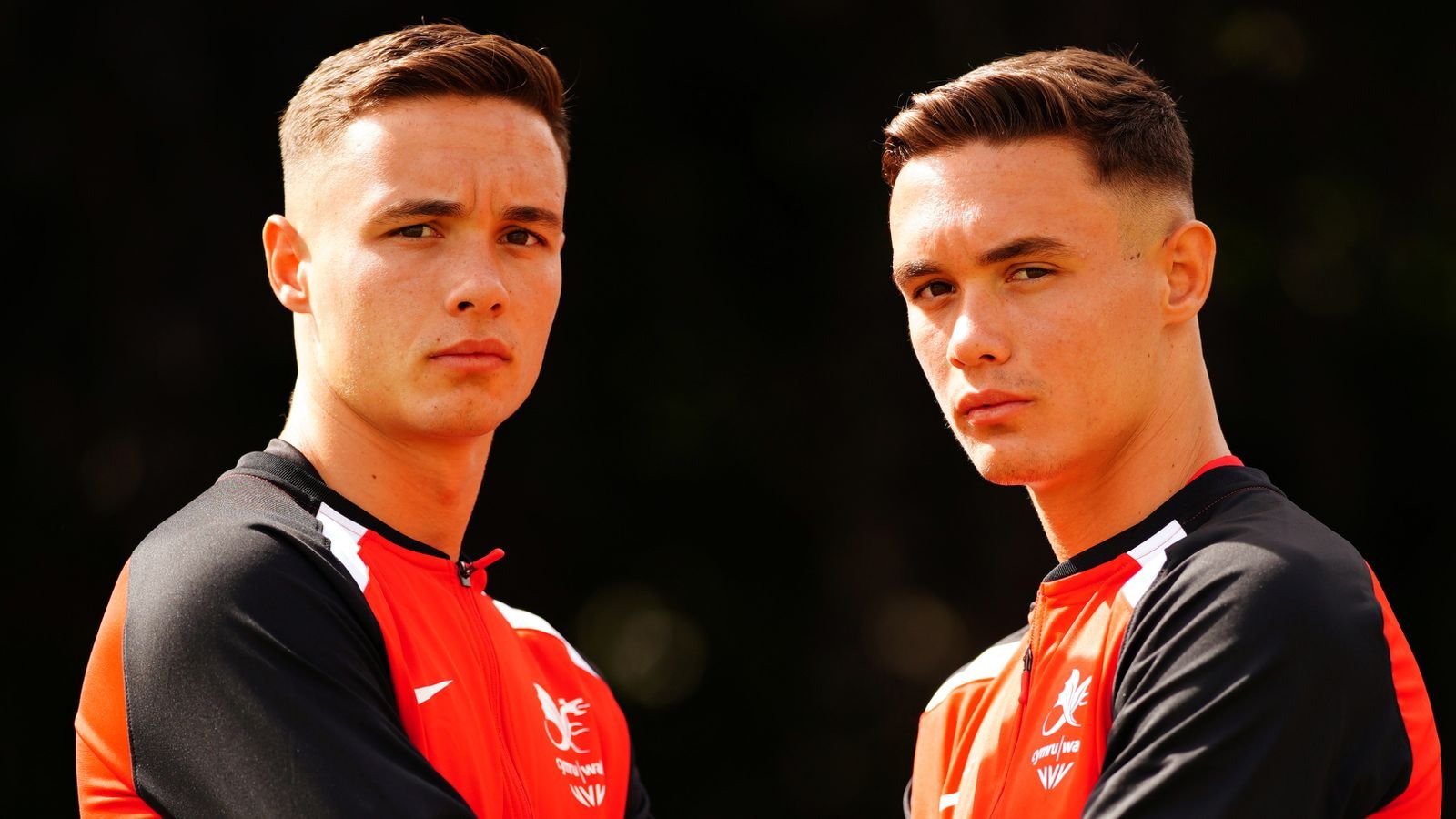 Boxers and twin brothers Ioan (left) and Garan Croft during the Wales Commonwealth Games media session (Photo: PA)