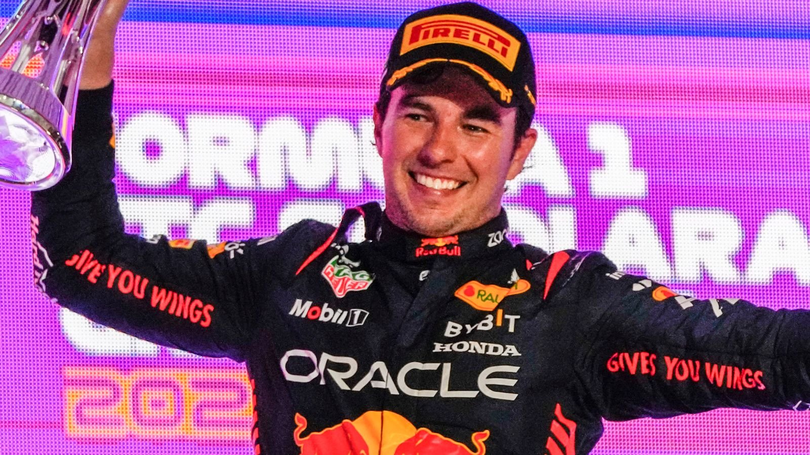 Saudi Arabian GP: Sergio Perez holds off Max Verstappen to seal Red Bull one-two in Jeddah