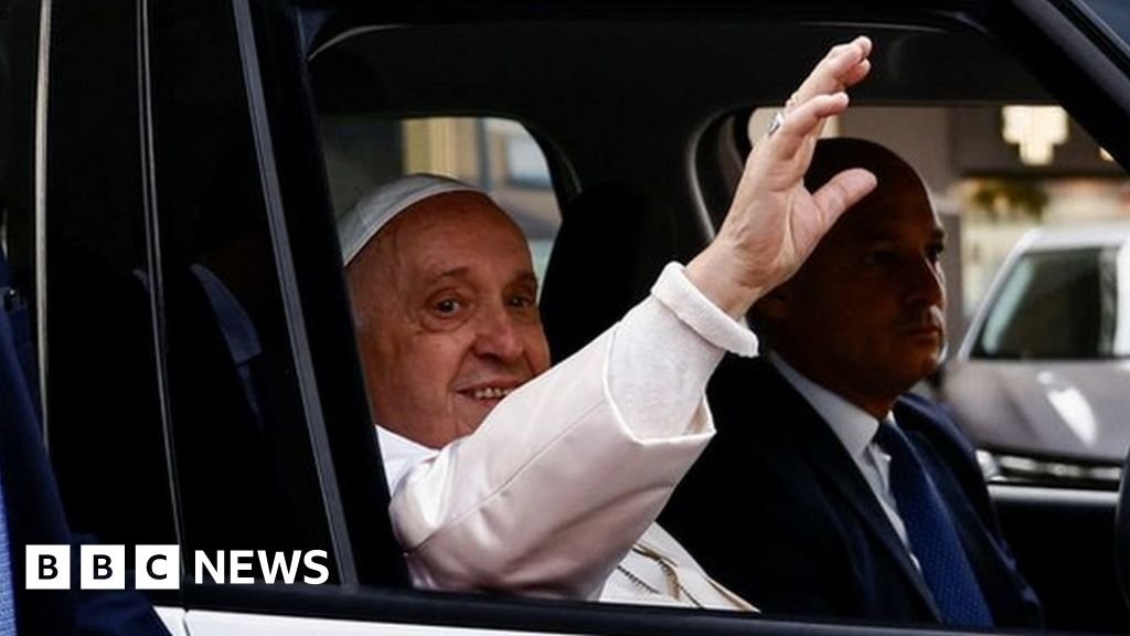 'I'm still alive' jokes Pope as he leaves hospital