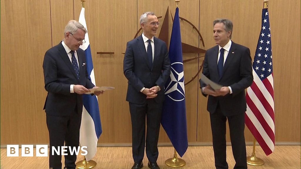 Watch: The moment Finland joined Nato